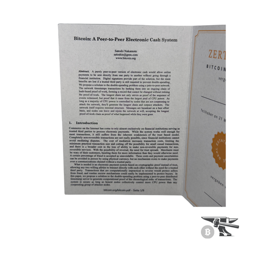 Bitcoin Geschenkkarte + Bitcoin Gel Sticker – Das stilvollste Bitcoin-Geschenk