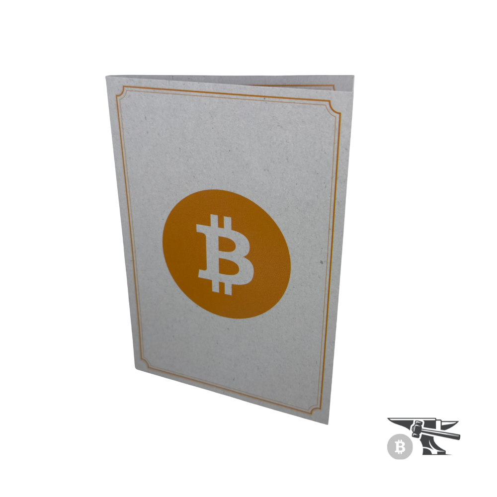 Bitcoin Geschenkkarte + Bitcoin Gel Sticker – Das stilvollste Bitcoin-Geschenk
